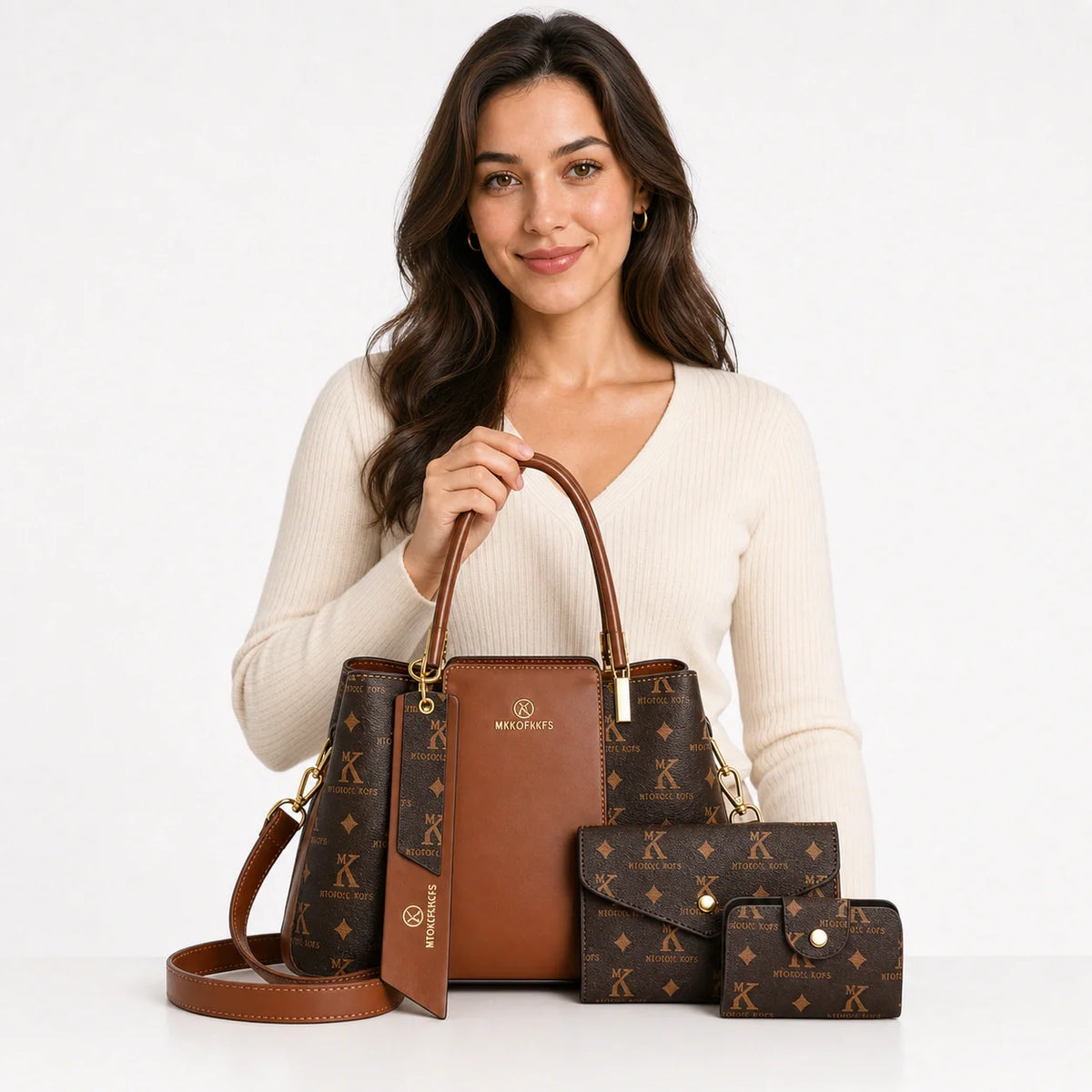 Leather Handbag Set - Aure