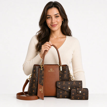 Leather Handbag Set - Aure