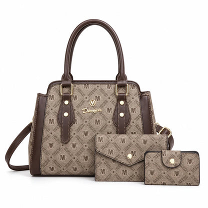 Premium Leather Handbag Set - Vela