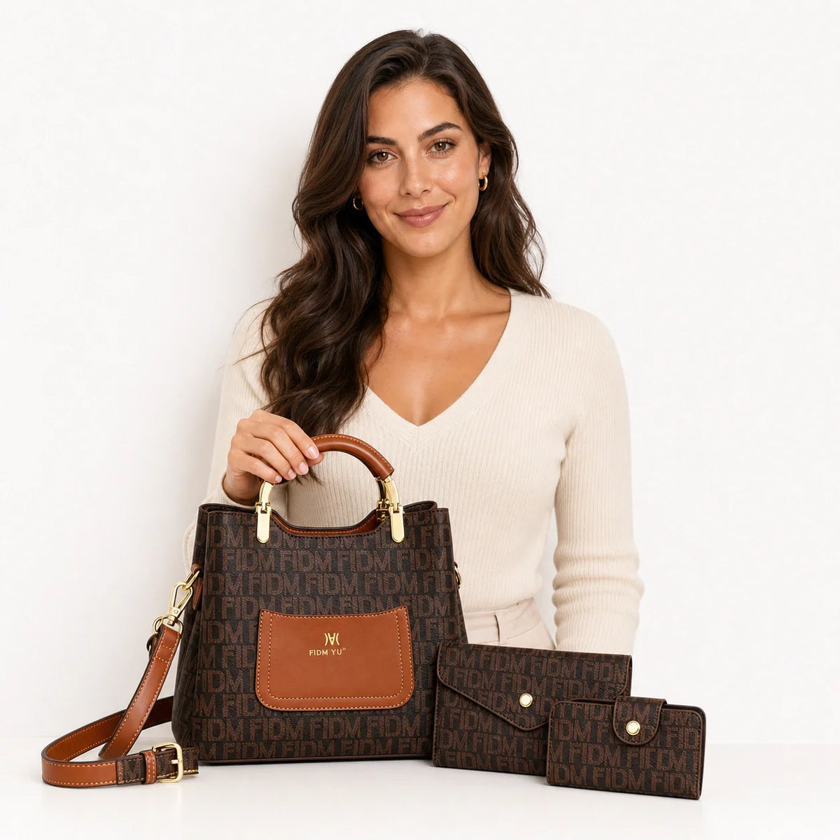 Leather Sack Bag Set - Raya