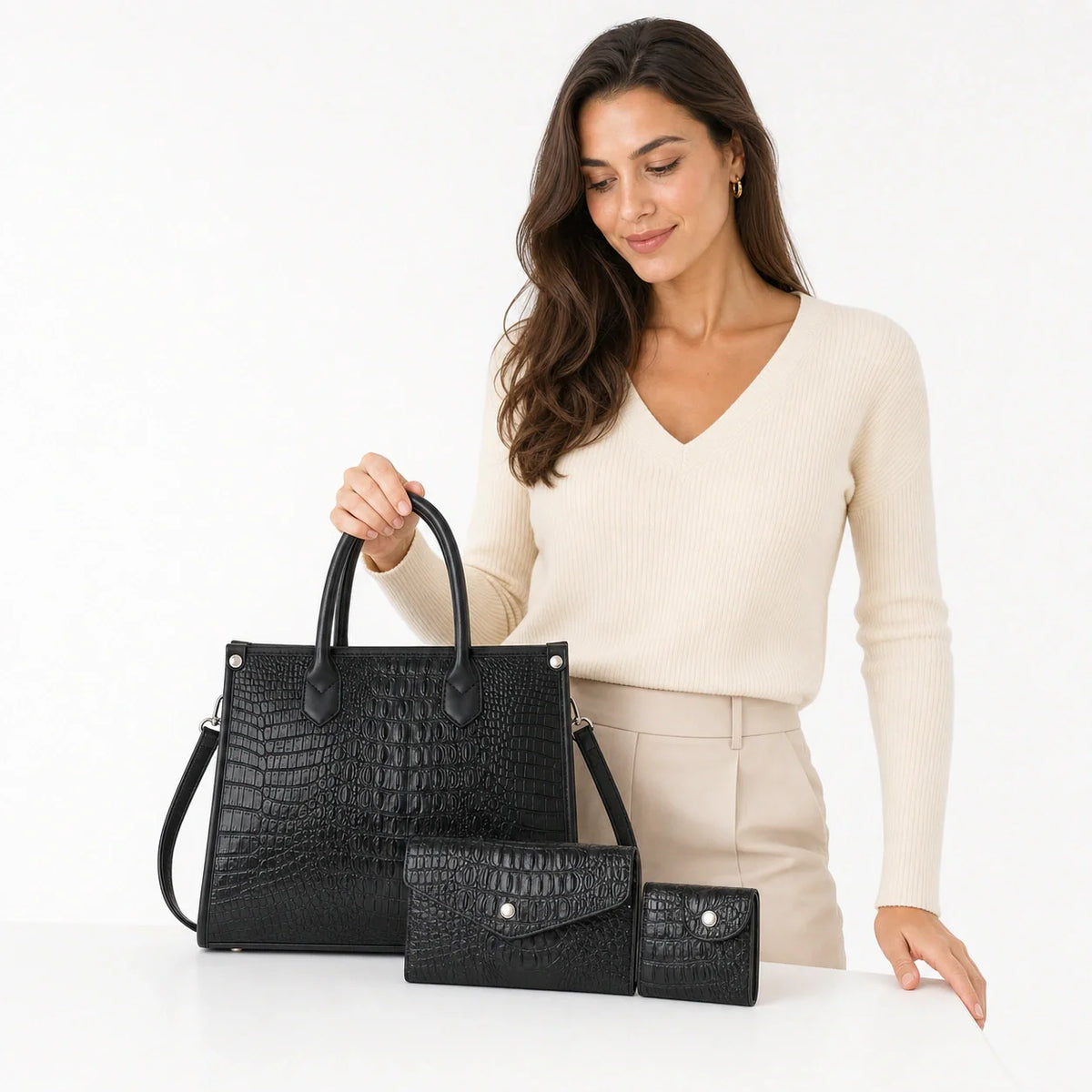 Crocodile Leather Set - Vex
