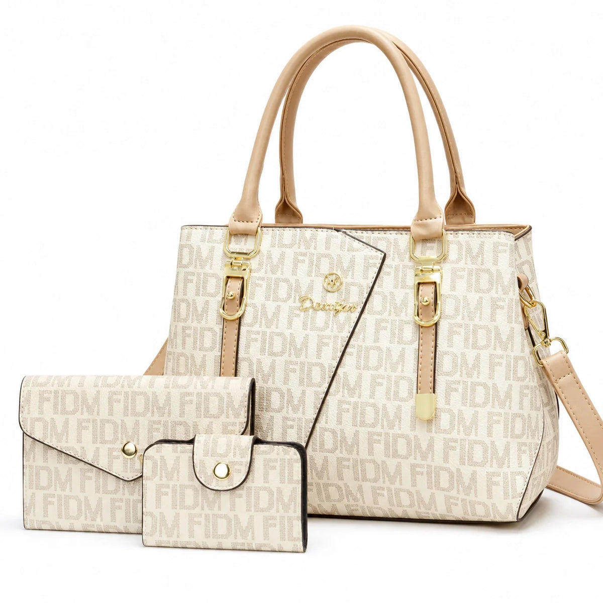 Leather Bag and Wallet Set - Cora