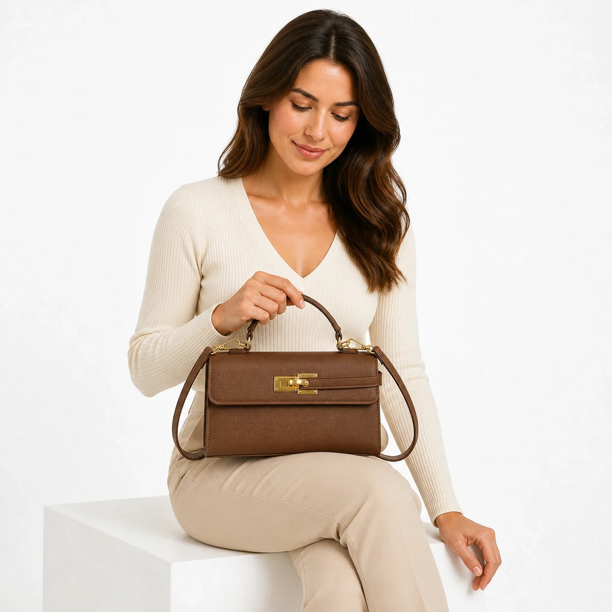 Mini Bag in Leather - Elara