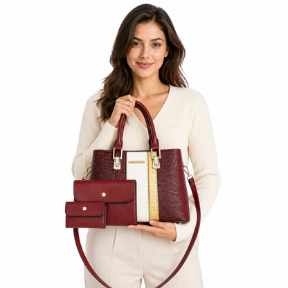 3-Piece Leather Crossbody Set - NOVA