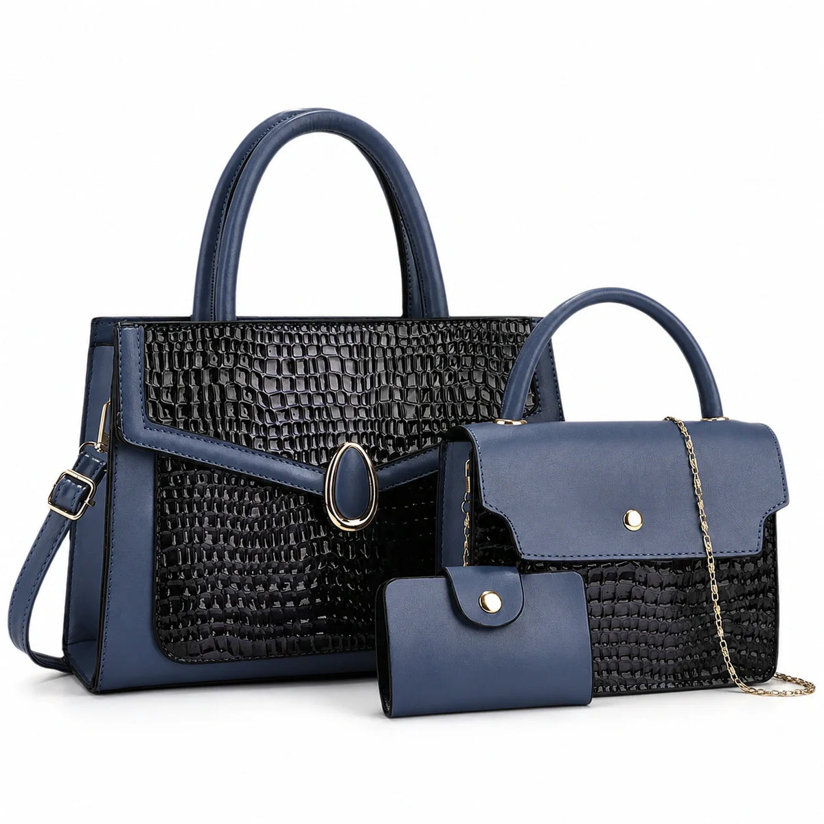 Leather Shoulder Bag Set - Vela