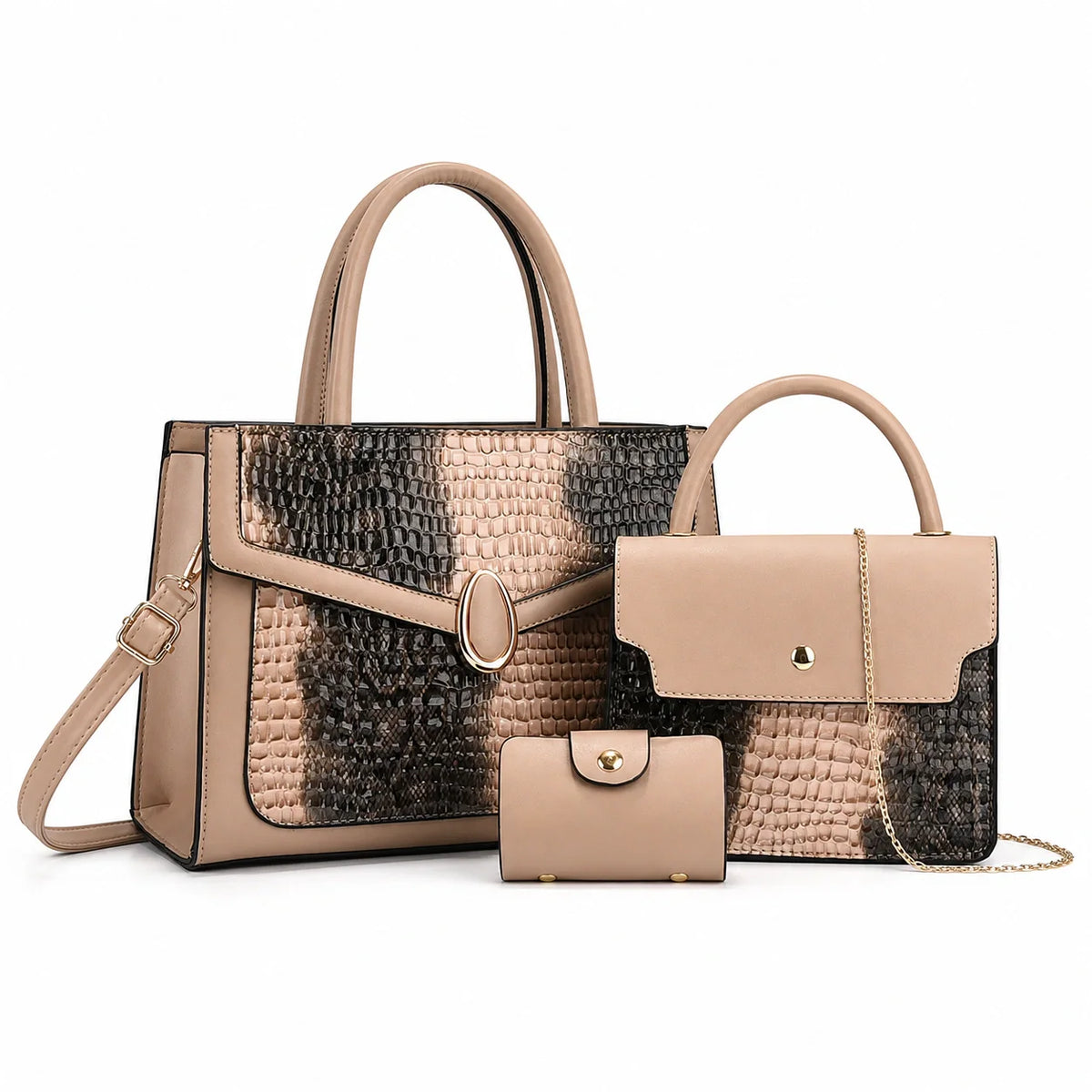 Leather Shoulder Bag Set - Vela