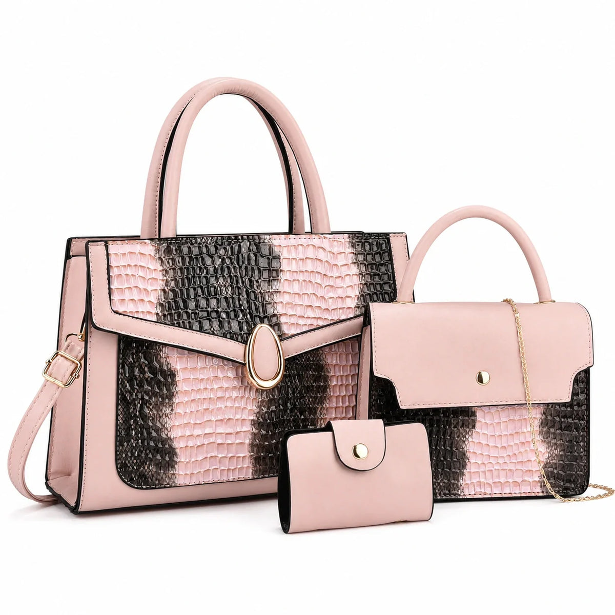 Leather Shoulder Bag Set - Vela