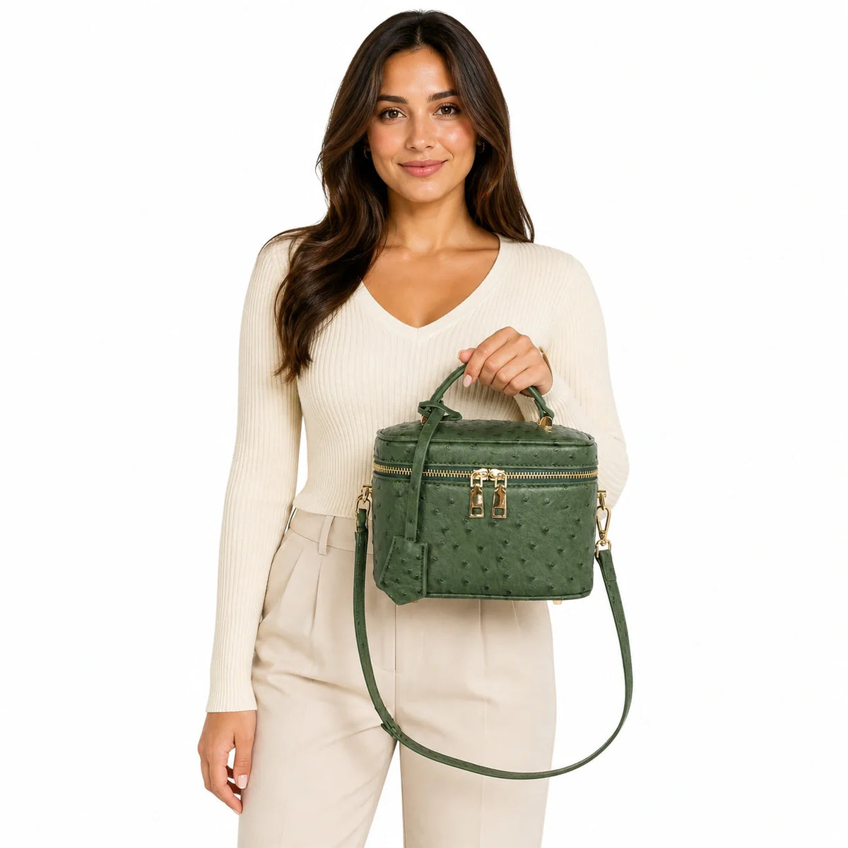 Mini Bag in Leather - Oceane