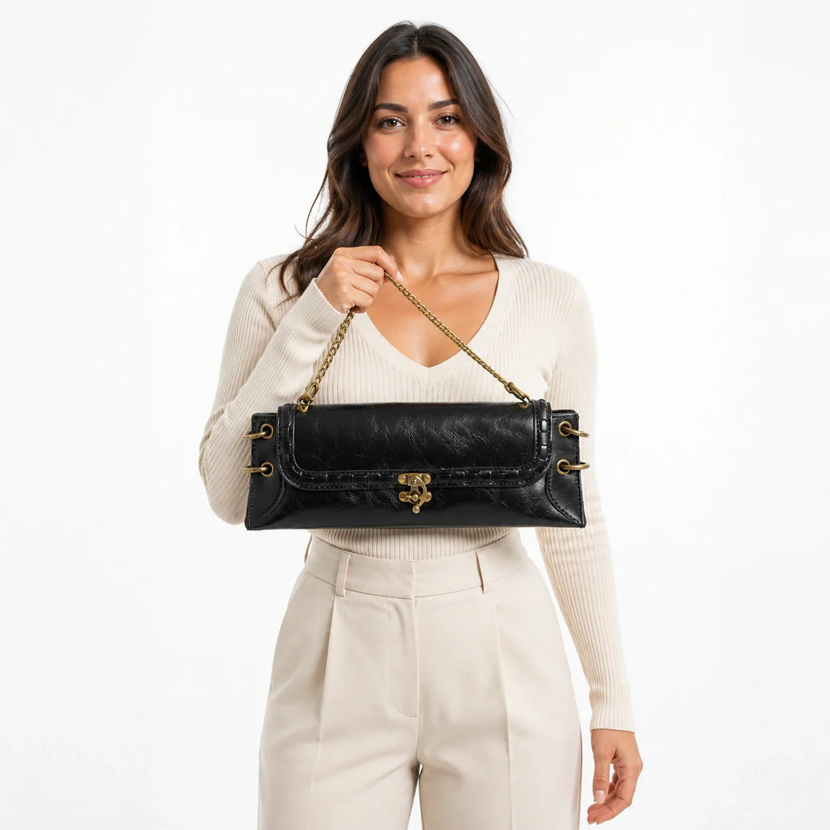 Mini Bag in Leather - Giselle