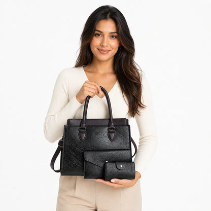 Leather Crossbody Set - Vela
