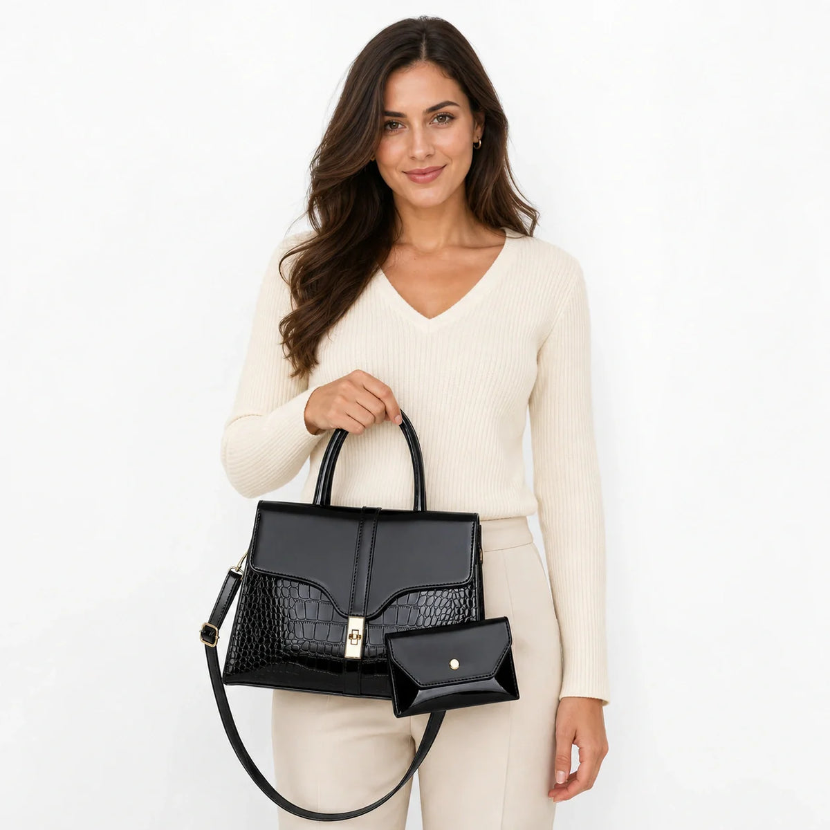 Leather Sling & Crossbody Set - Aura