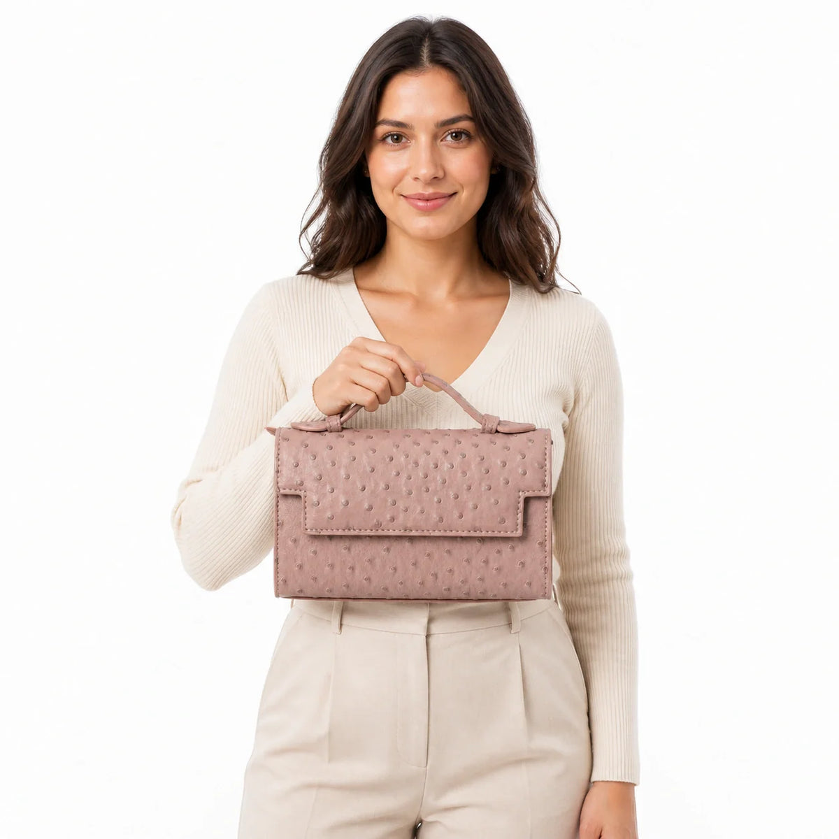 Mini Bag in Leather - Iris