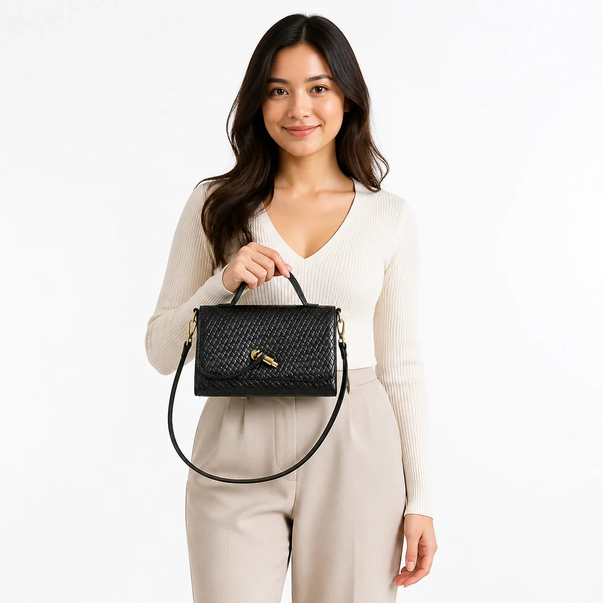 Mini Bag in Leather - Delphine