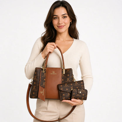 Leather Handbag Set - Aure