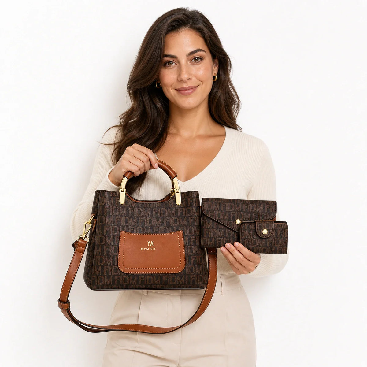 Leather Sack Bag Set - Raya