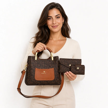 Leather Sack Bag Set - Raya