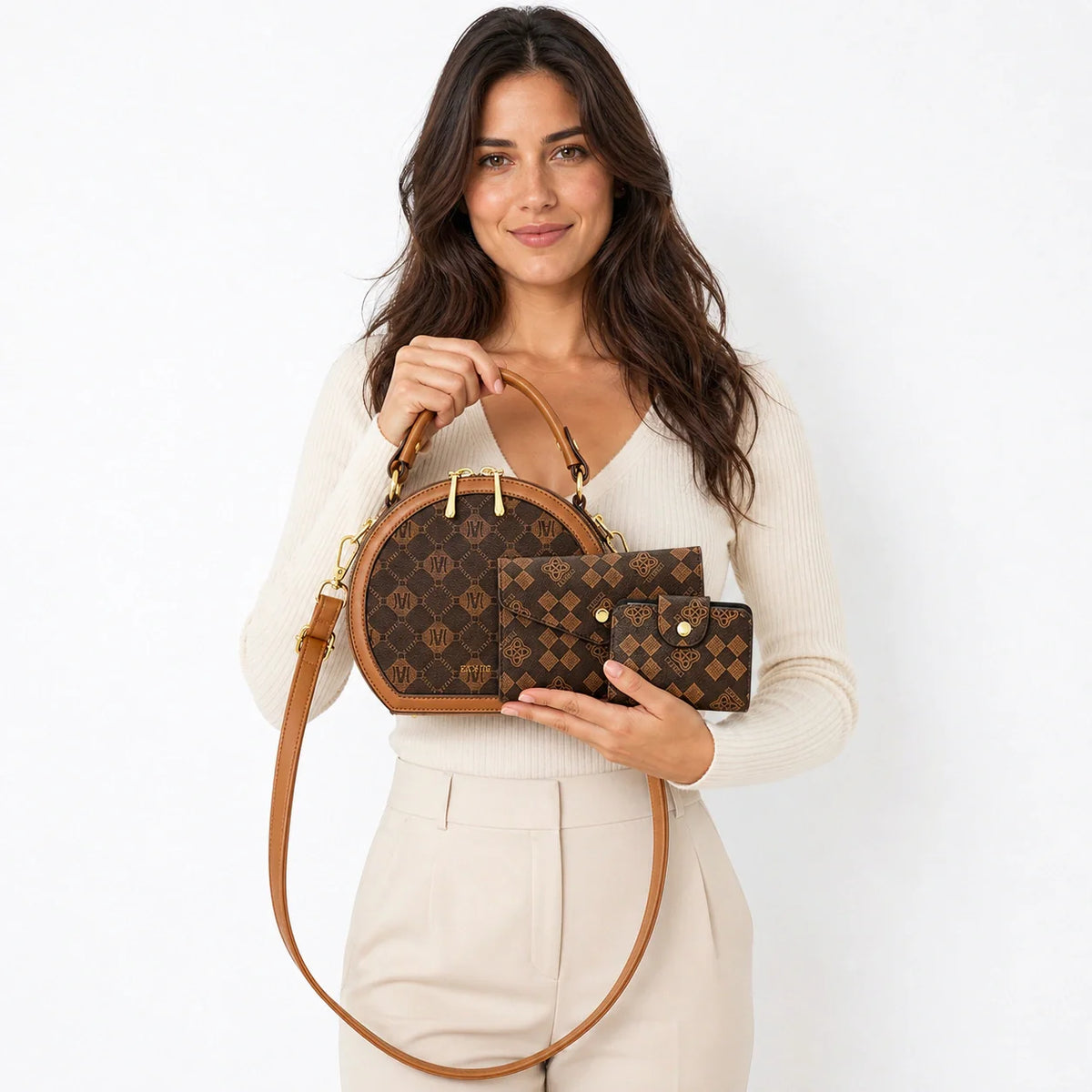 Leather Crossbody Set - Nova